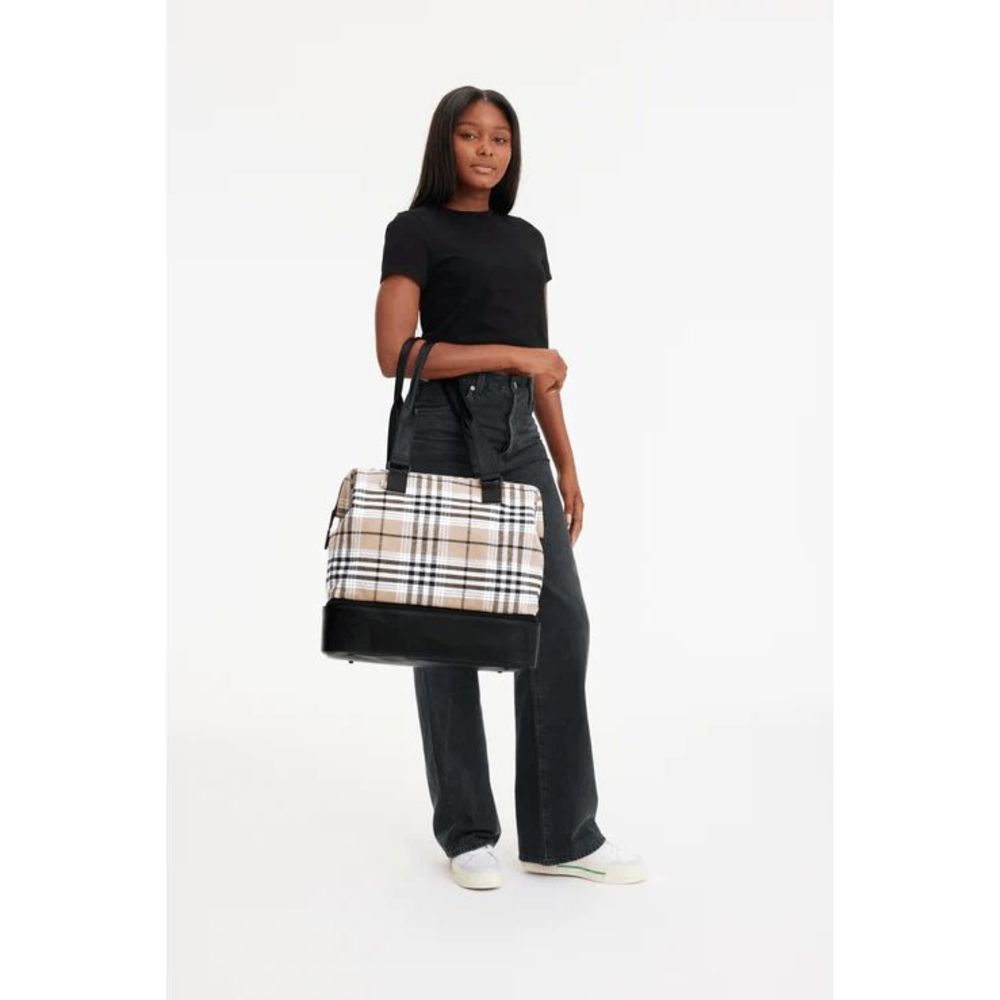NWT BEIS Mini Weekender Travel Bag in Plaid - Picture 4 of 11
